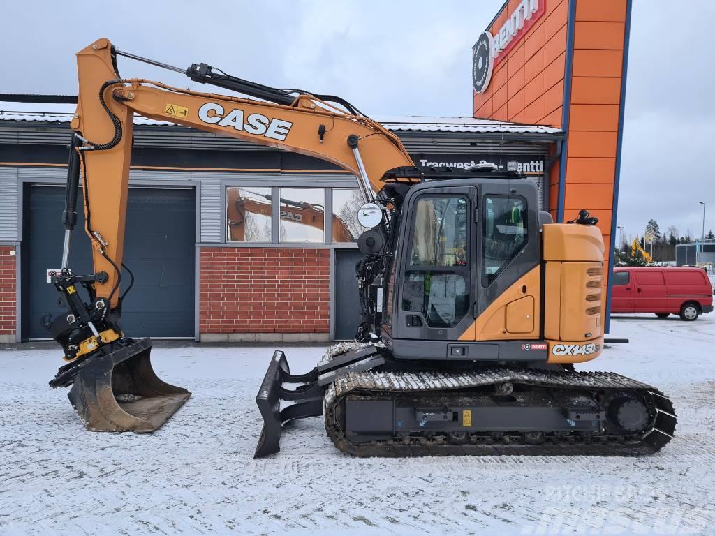 CASE CX 145 D SR puskulevyllä Midi excavators  7t - 12t