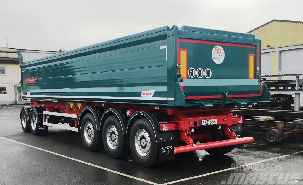 Benalu Tippsläpvagn 5 axlad dubbelmonterat,  Hardox balja Tipper trailers
