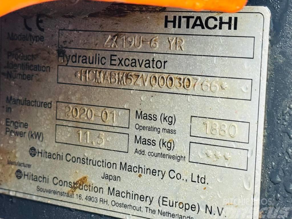 Hitachi ZX 19 U-6 YR Mini excavators < 7t (Mini diggers)