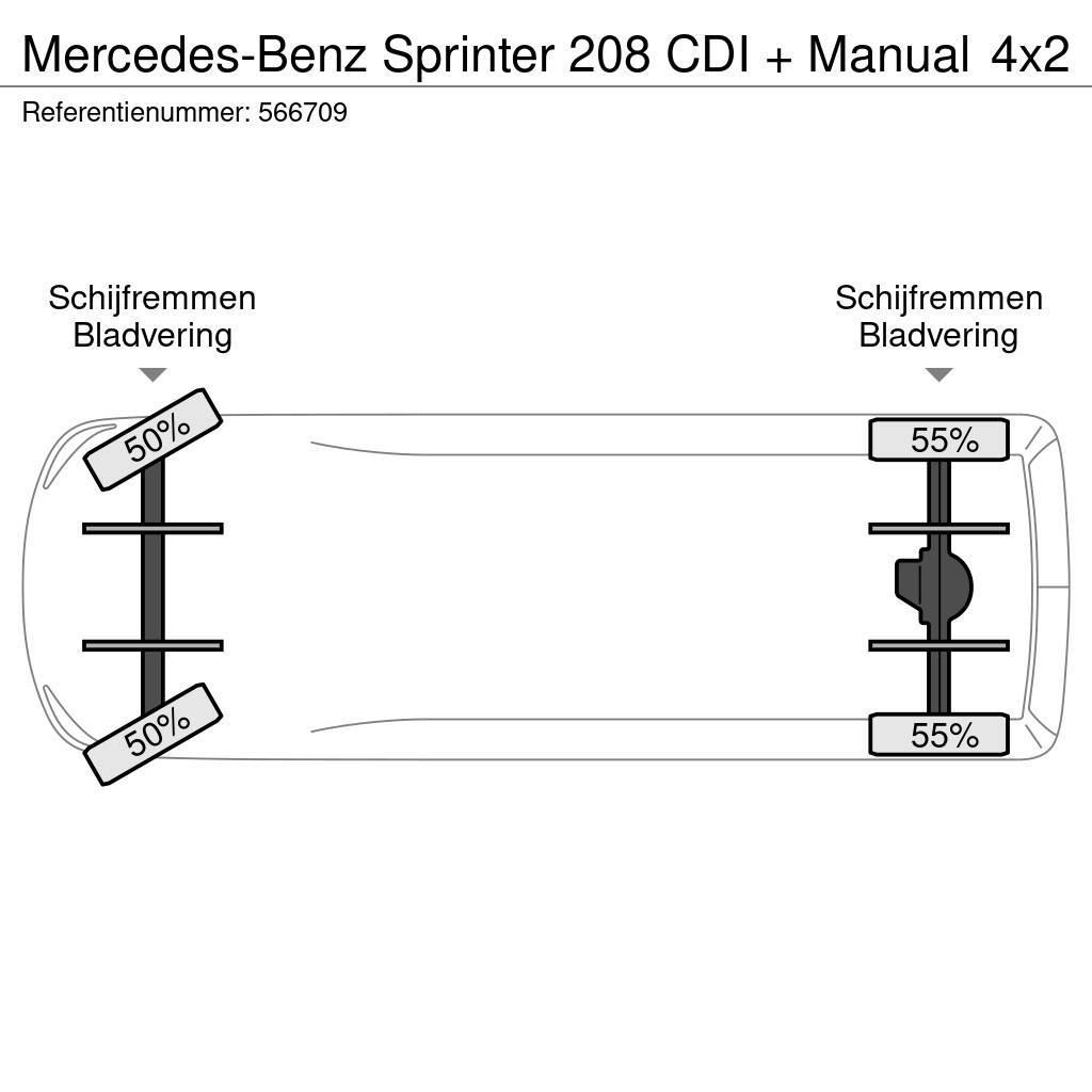 Mercedes-Benz Sprinter 208 CDI + Manual Box body