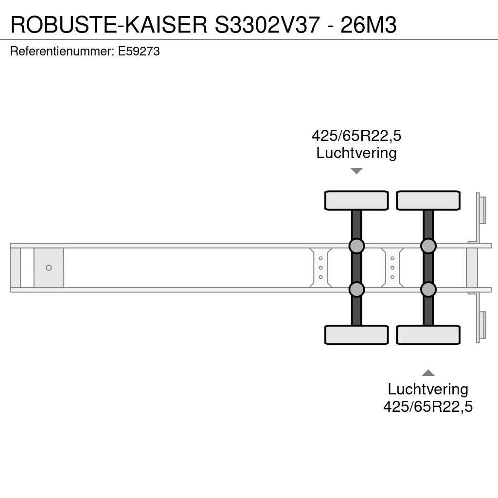  Robuste-Kaiser S3302V37 - 26M3 Tipper semi-trailers