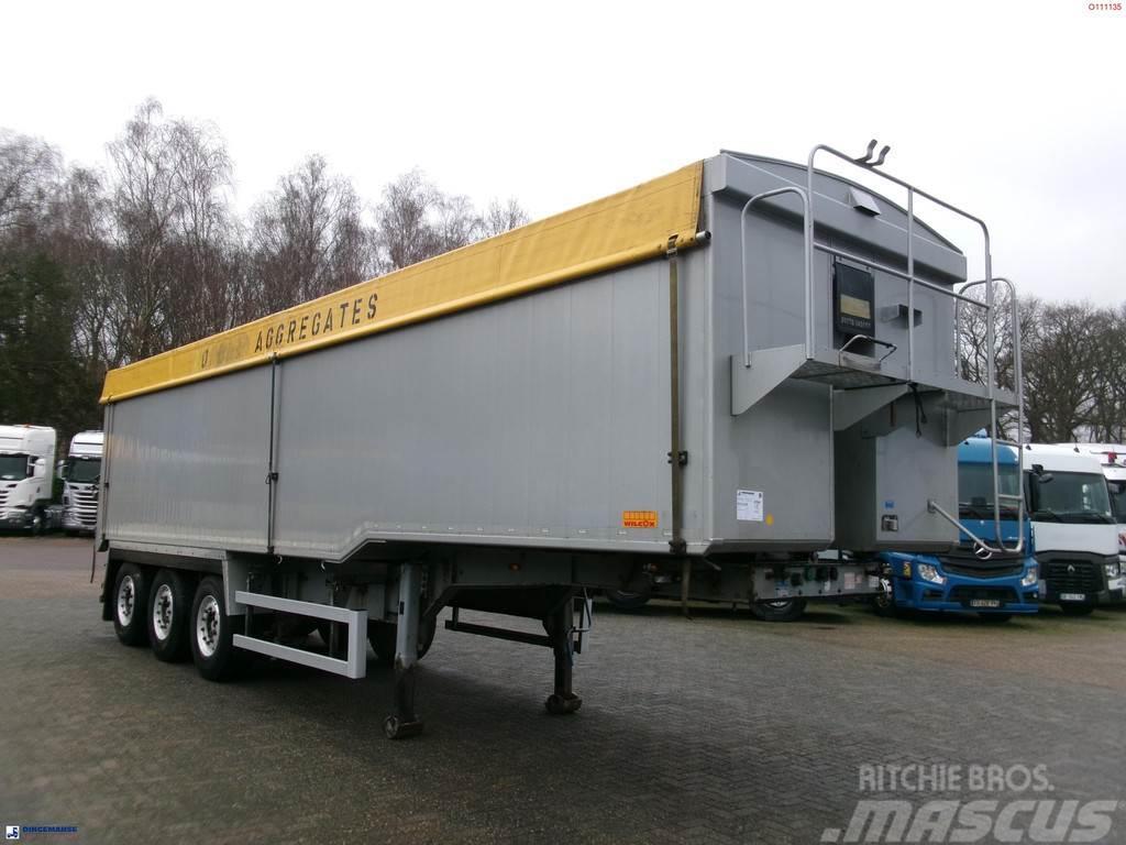 Wilcox Tipper trailer alu 52 m3 + tarpaulin Tipper semi-trailers