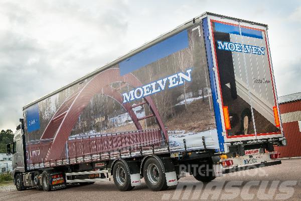 Fruehauf Gardintrailer Inrikes 4,50m Curtainsider semi-trailers