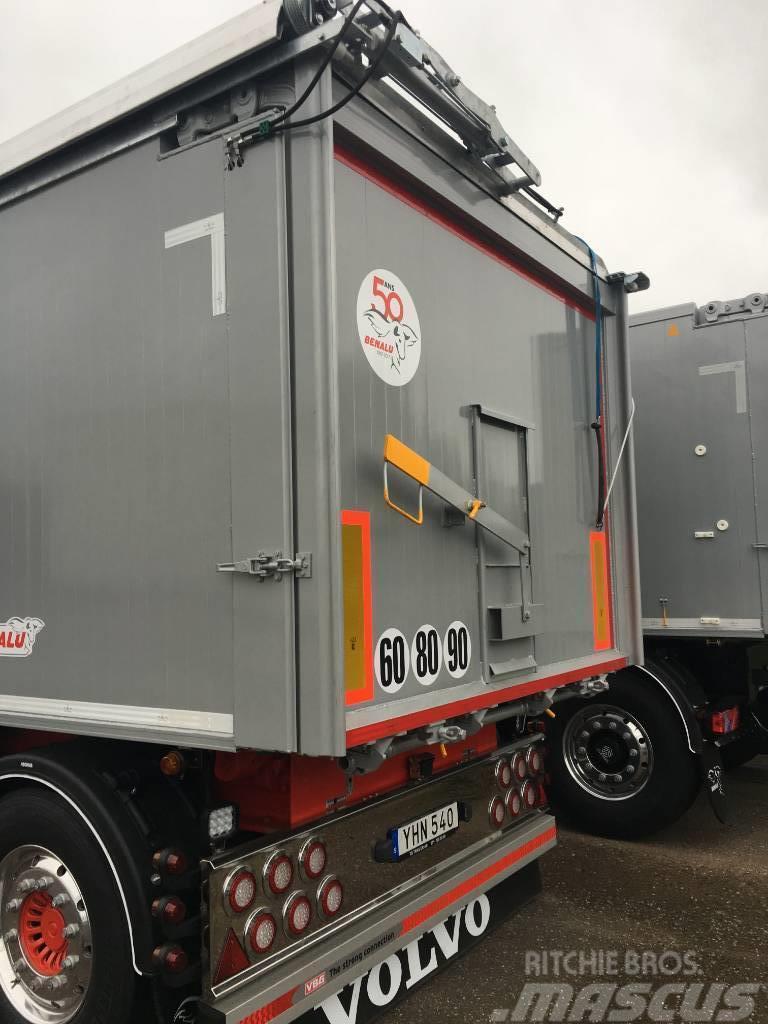 Benalu 7,8 ton 5-axlad Tippsläpvagn SINGEL / DUBBEL Optil Tipper trailers