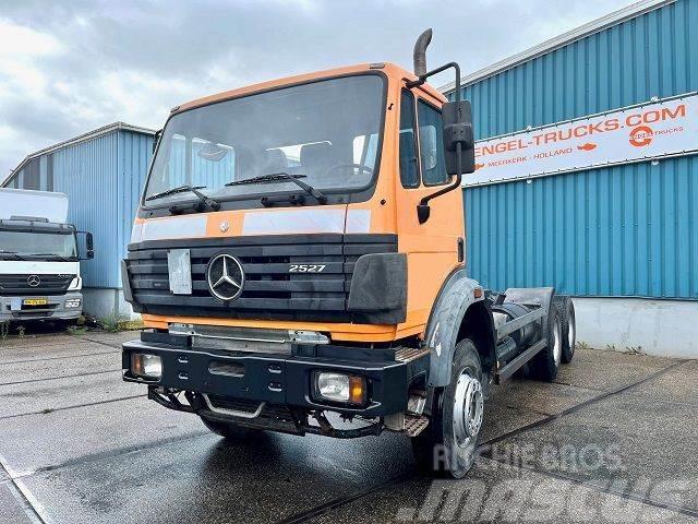 Mercedes-Benz SK 2527 K 6x4 FULL STEEL CHASSIS (MANUAL GEARBOX / Chassis Cab trucks