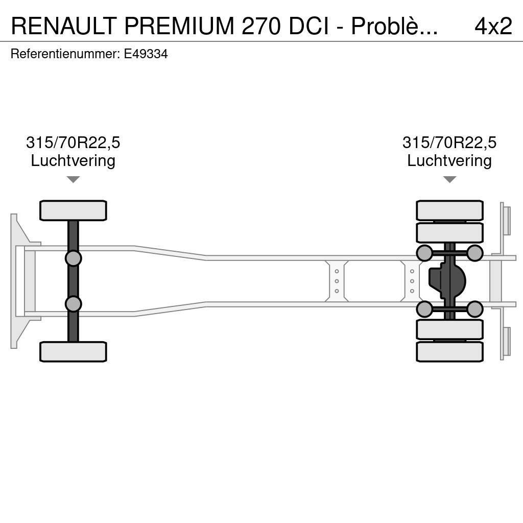 Renault PREMIUM 270 DCI - Problème moteur. Cable lift demountable trucks