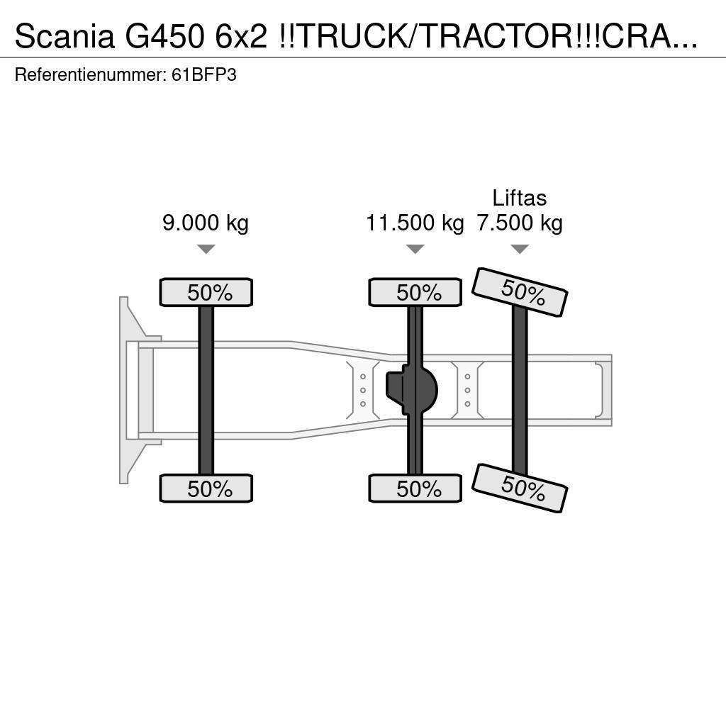 Scania G450 6x2 !!TRUCK/TRACTOR!!!CRANE/GRUE/40TM!!TOP!!M Tractor Units
