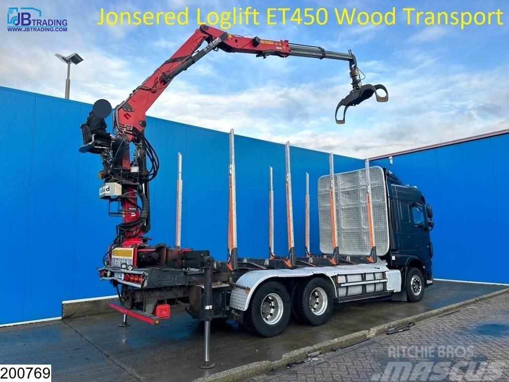 DAF 106 XF 530 6x4, Wood transport, Retarder, Loglift Timber trucks