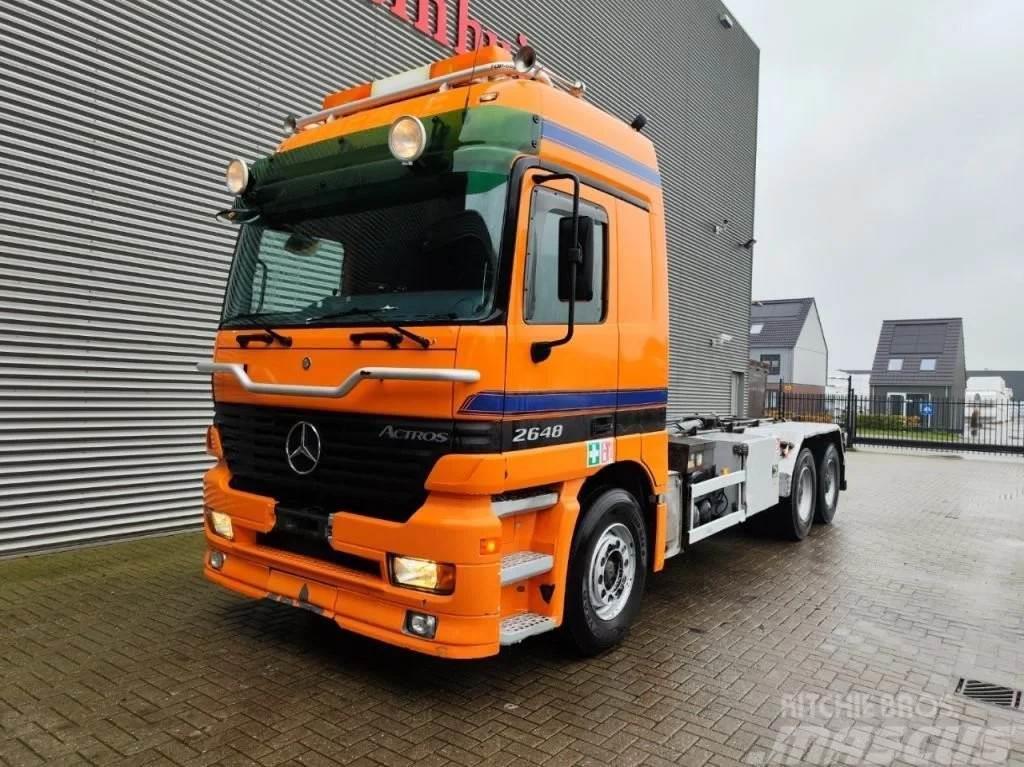Mercedes-Benz Actros 2648 V8 6x4 Hiab Multilift 20 Tons Hooklift Hook lift trucks