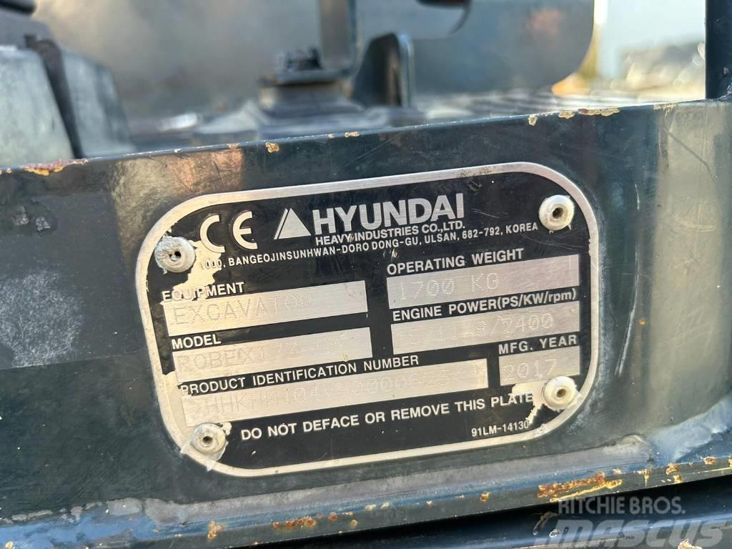 Hyundai R17Z-9A Mini excavators < 7t (Mini diggers)