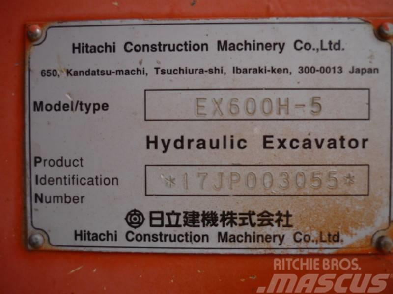 Hitachi EX 600 H-5 Crawler excavators