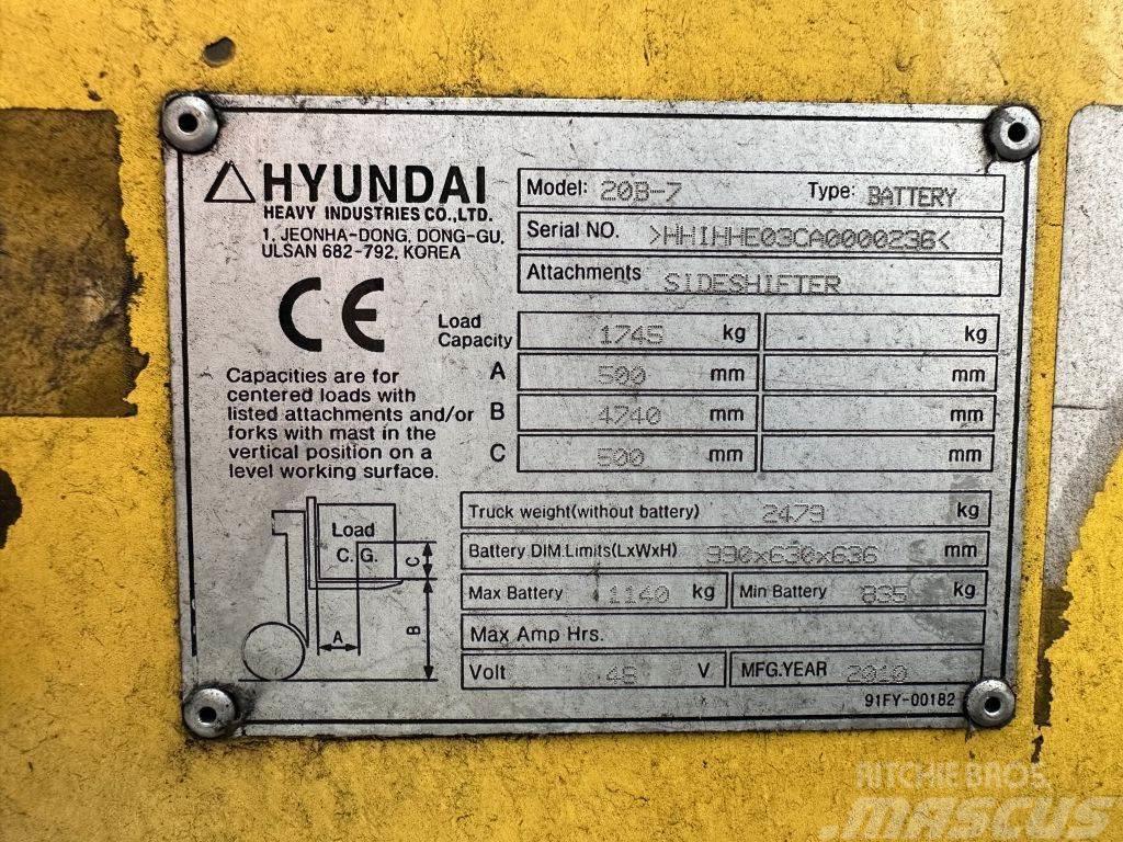 Hyundai 20 B 7 Electric forklift trucks