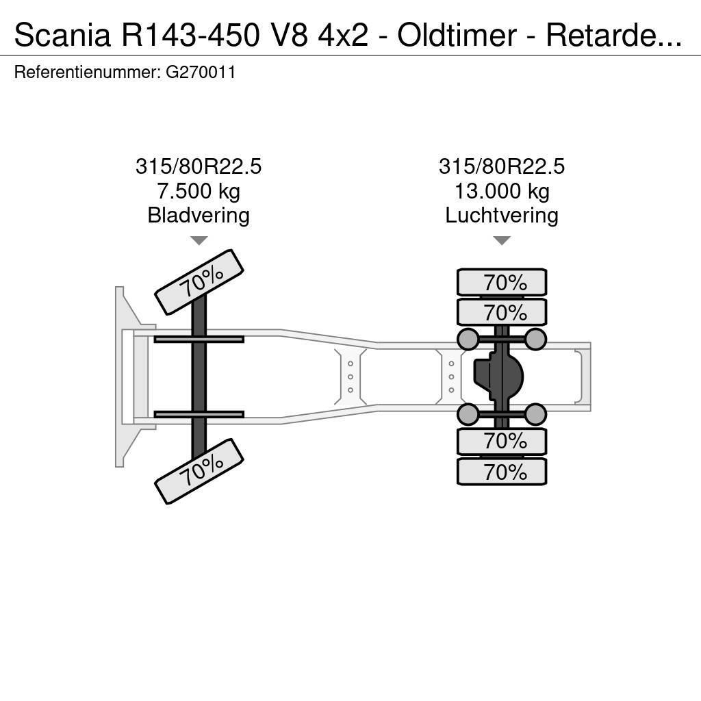 Scania R143-450 V8 4x2 - Oldtimer - Retarder - PTO/Hydrau Tractor Units