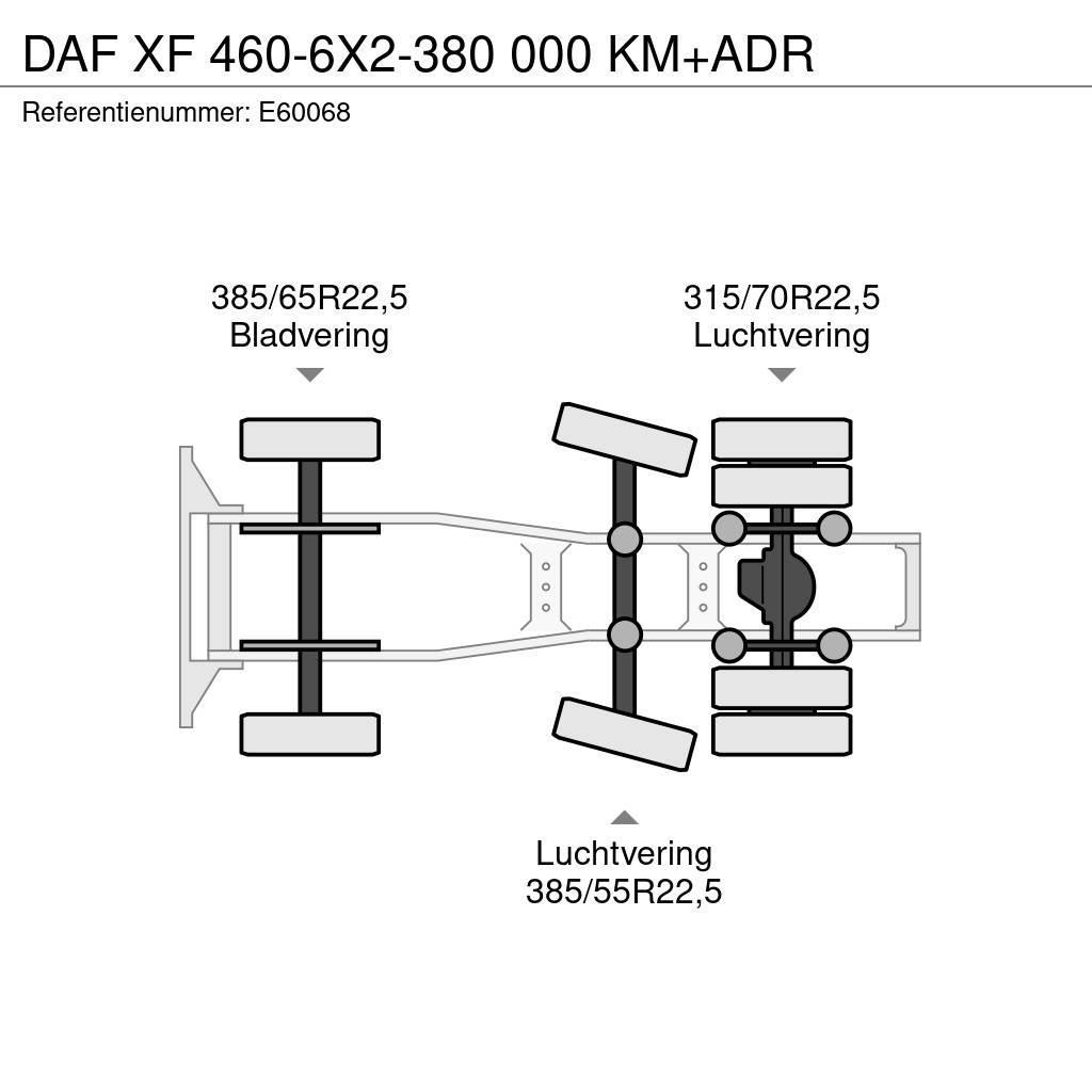 DAF XF 460-6X2-380 000 KM+ADR Tractor Units