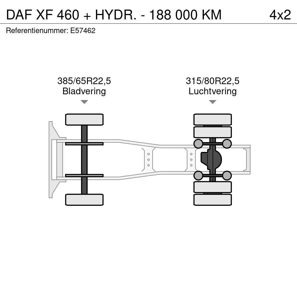 DAF XF 460 + HYDR. - 188 000 KM Tractor Units