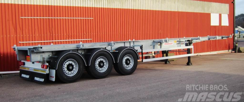 Fruehauf Containerchassi 34 ton 20' mitt + 30 mitt 40 conta Containerframe semi-trailers
