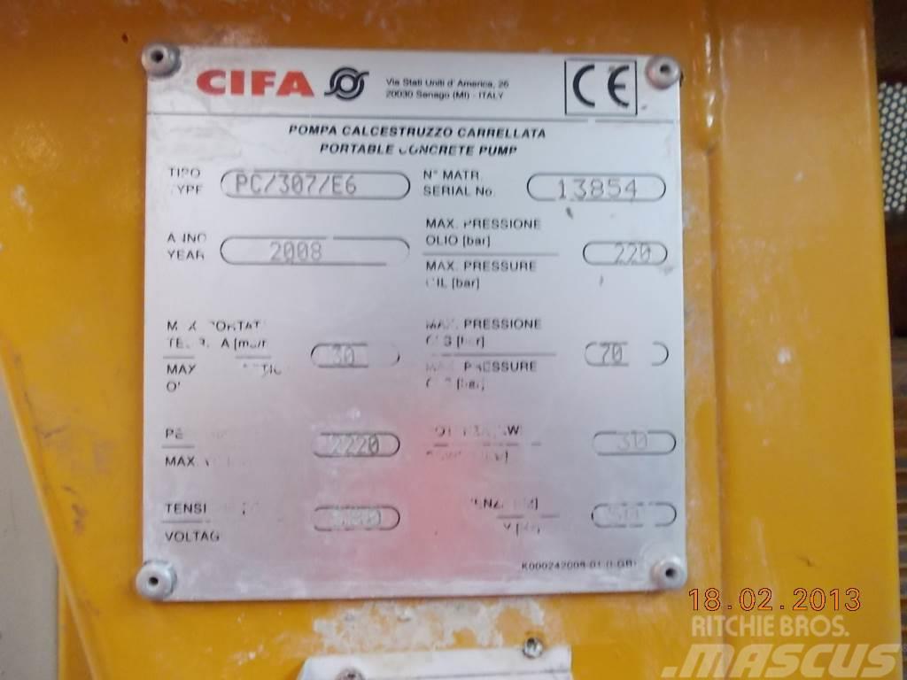 Cifa PC 307 E6 Concrete pump trucks