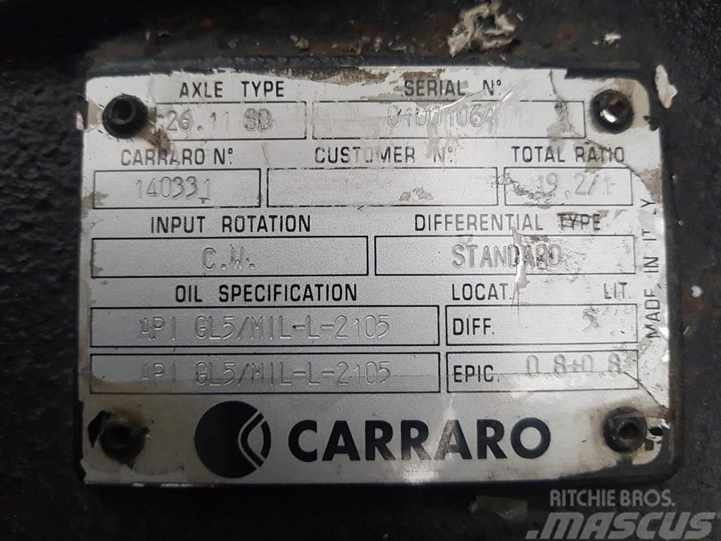 Carraro 26.11SD-140331-Axle/Achse/As Axles