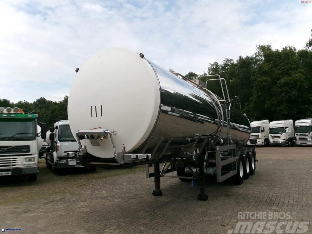 Crossland Food tank inox 30 m3 / 1 comp Tanker semi-trailers