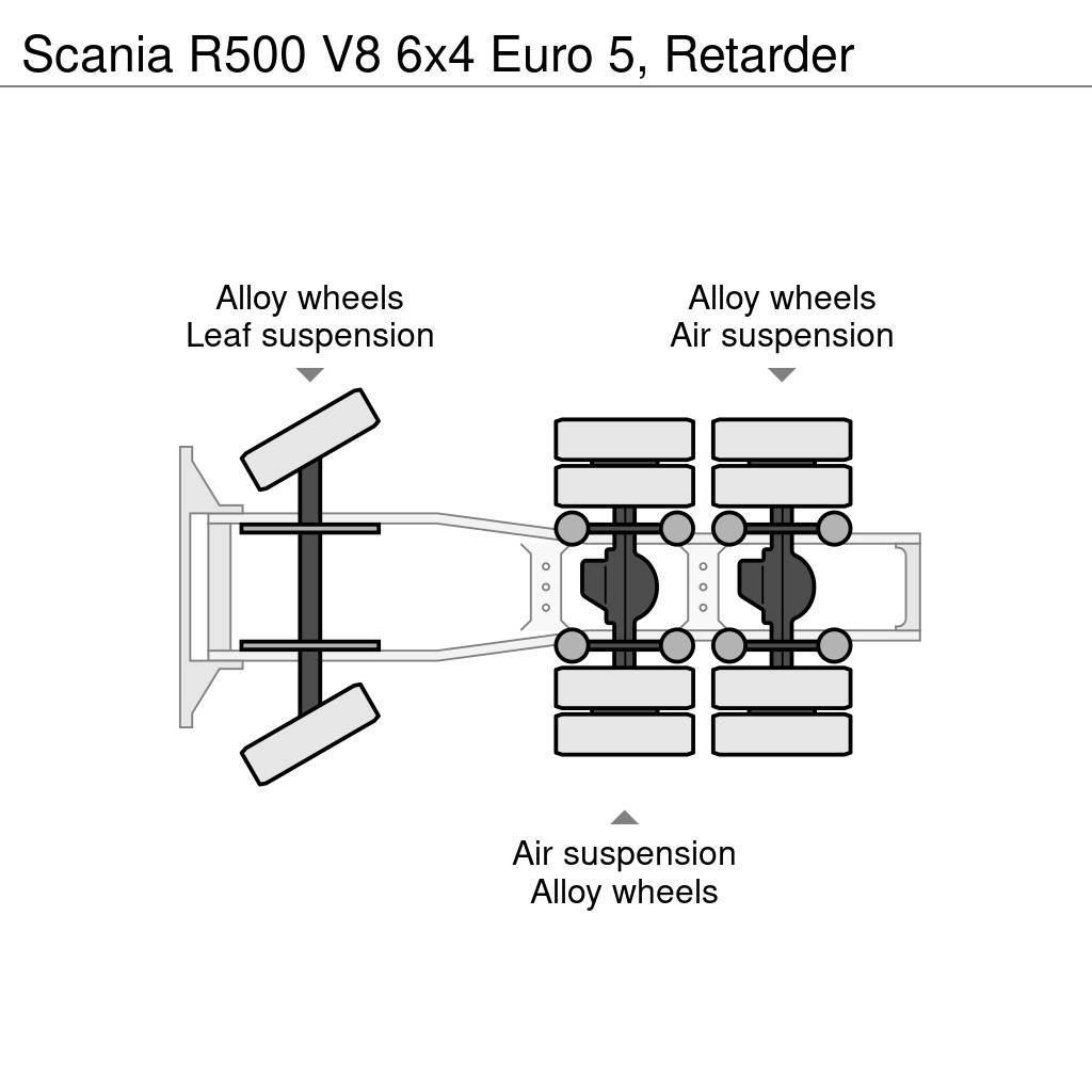 Scania R500 V8 6x4 Euro 5, Retarder Tractor Units