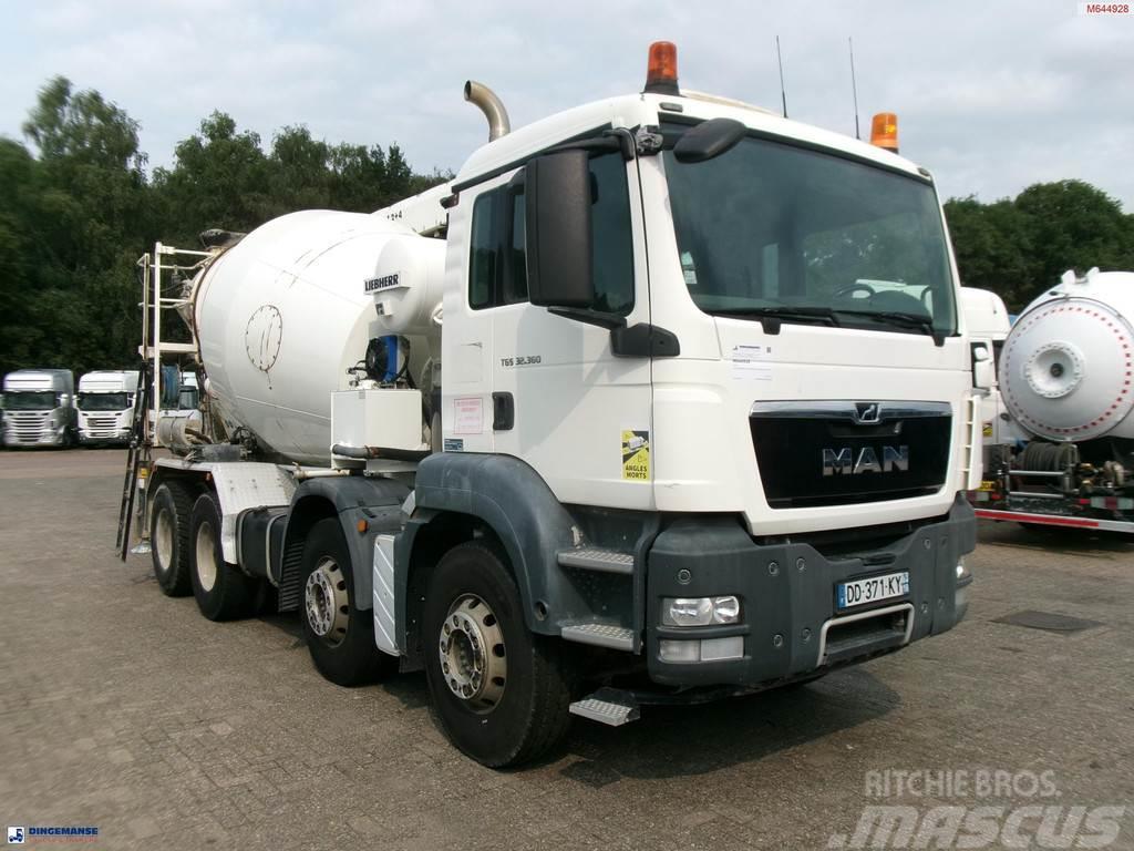 MAN TGS 32.360 8X4 Euro 6 Liebherr concrete mixer 8 m3 Concrete trucks