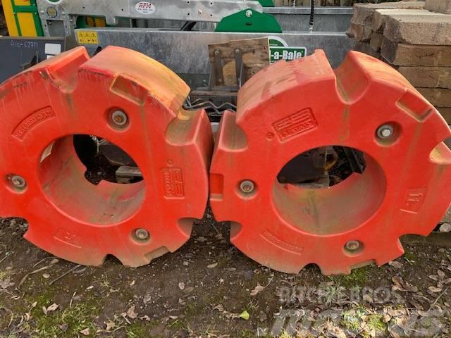 Fendt Pair of 1000kg Rear Wheel Weights Tyres, wheels and rims