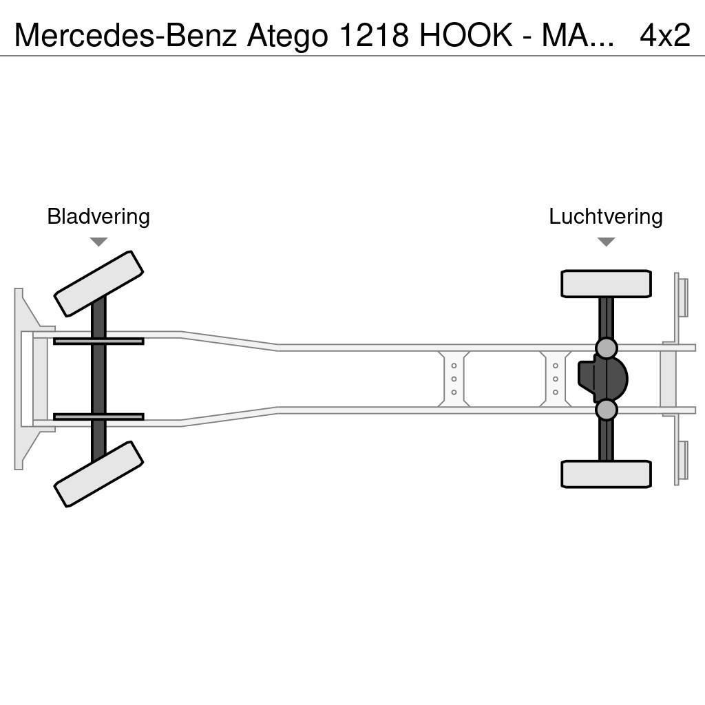 Mercedes-Benz Atego 1218 HOOK - MATERIAL COFFER Hook lift trucks