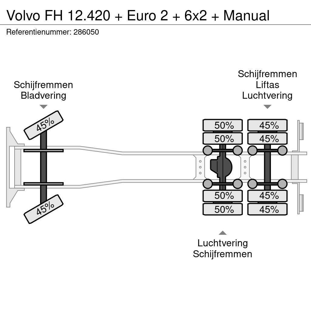 Volvo FH 12.420 + Euro 2 + 6x2 + Manual Chassis Cab trucks