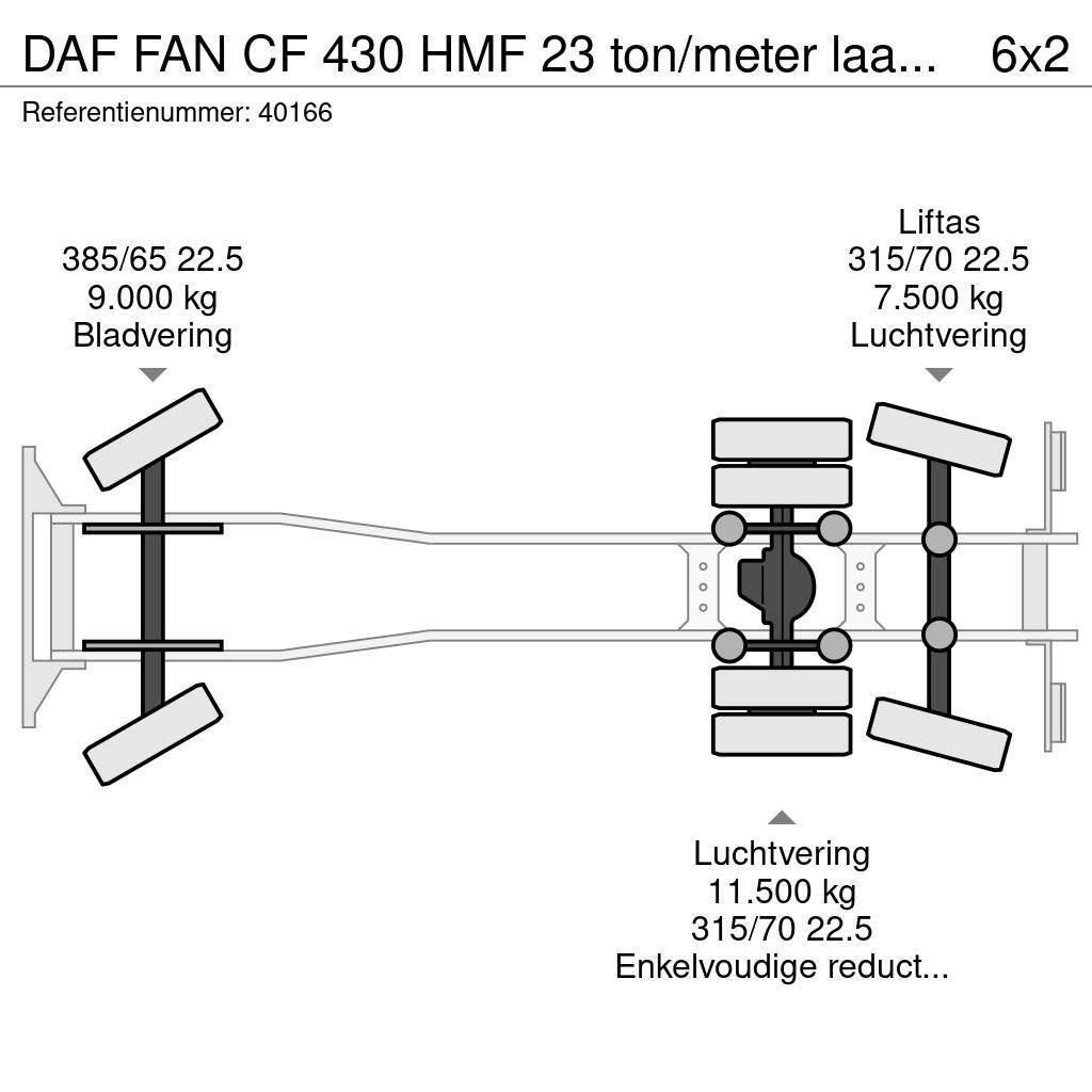 DAF FAN CF 430 HMF 23 ton/meter laadkraan + Welvaarts Hook lift trucks