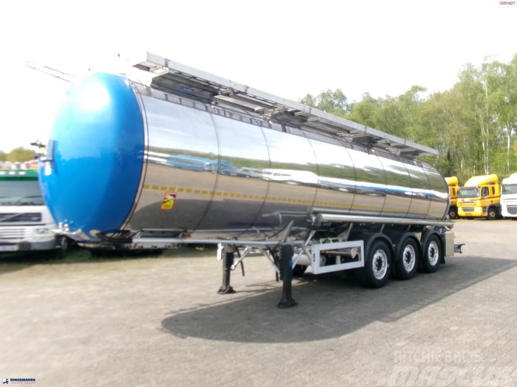 Feldbinder Chemical (non ADR) tank inox 34 m3 / 1 comp Tanker semi-trailers
