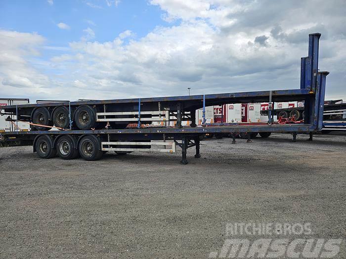 Pacton 3 AXLE FLATBED TRAILER BPW DRUM Flatbed/Dropside semi-trailers