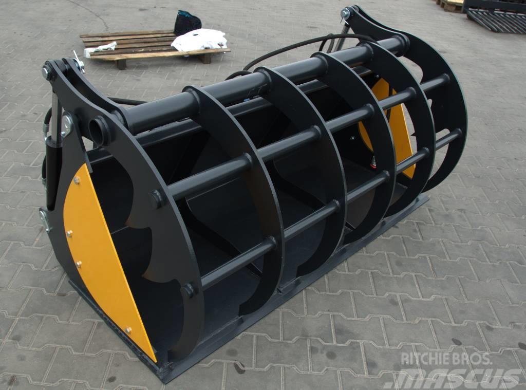 Top-Agro bucket with grab 1,6m EURO fixing Front loader accessories
