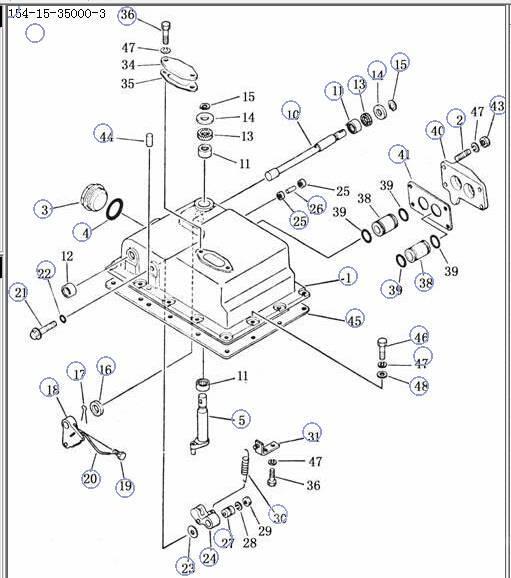Shantui SD22 transmission control valve 154-15-350004- Transmission