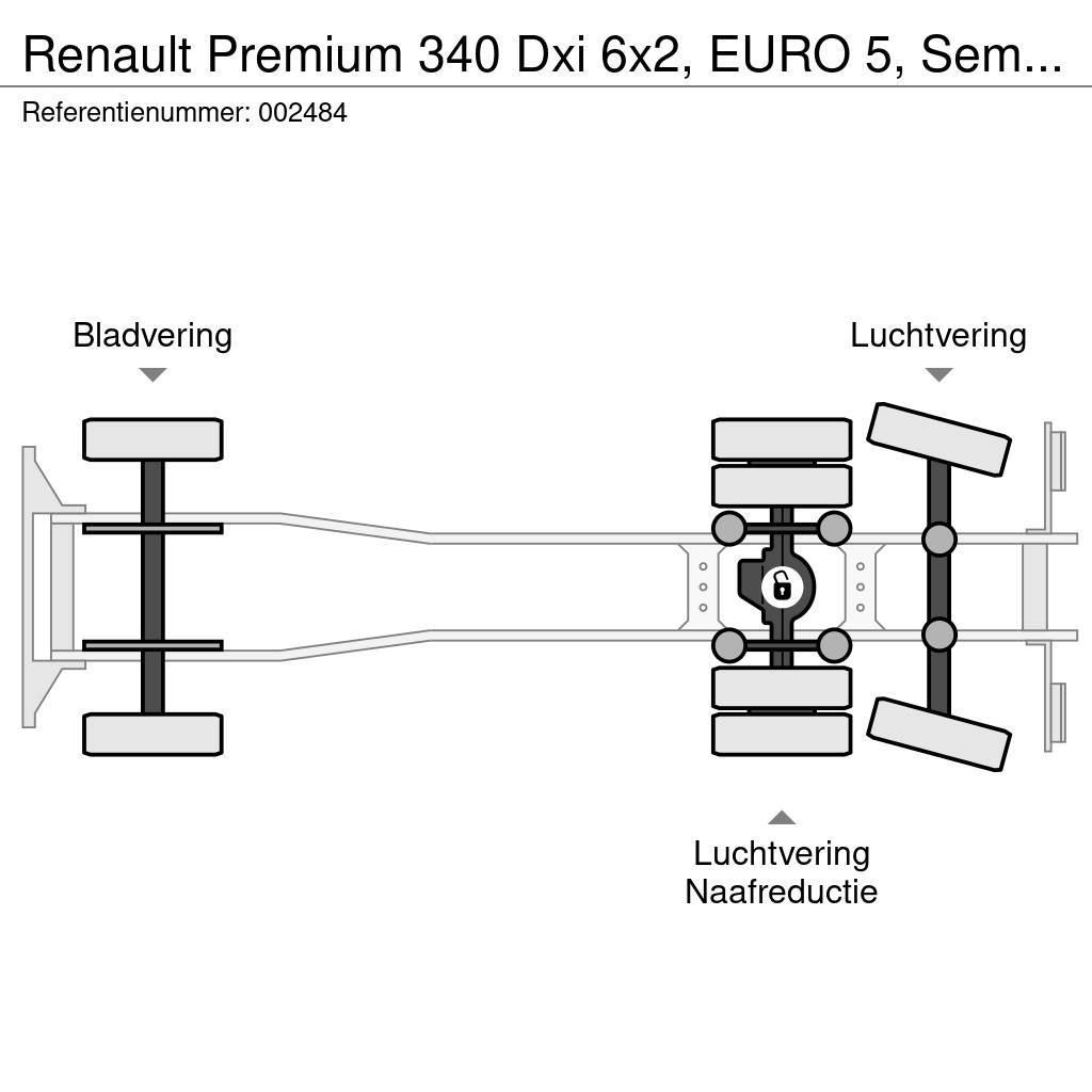 Renault Premium 340 Dxi 6x2, EURO 5, Semat Zoeller Waste trucks