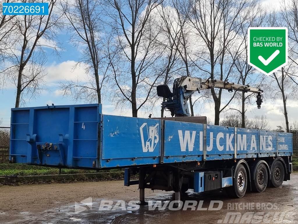  Kwb 3 axles Lift+ 2xLenkachse Kennis 14-R Crane Flatbed/Dropside semi-trailers