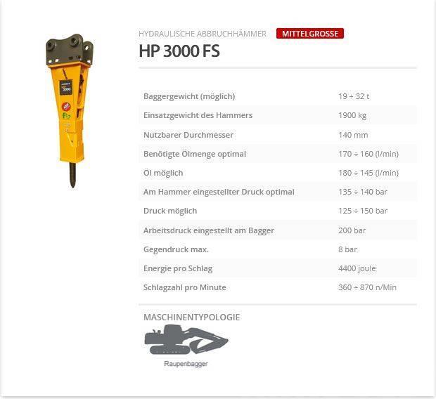 Indeco HP 3000 FS Hammers / Breakers