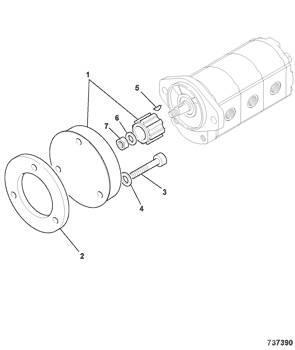 JCB - cuplaj pompa hidraulica - 45/911600 Hydraulics