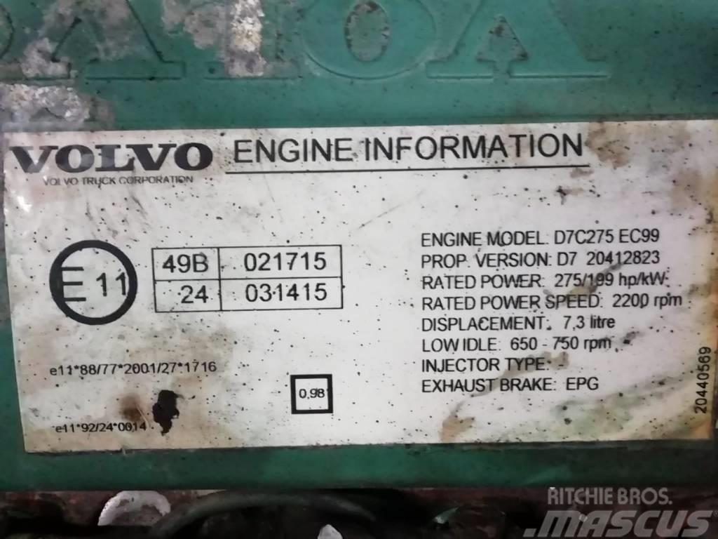 Volvo Engine D7C275 EPG EURO 3 Engines