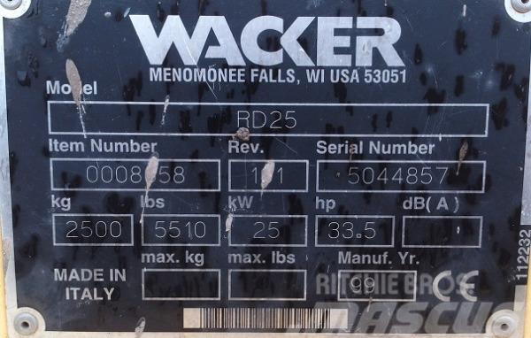 Wacker RD 25 Twin drum rollers