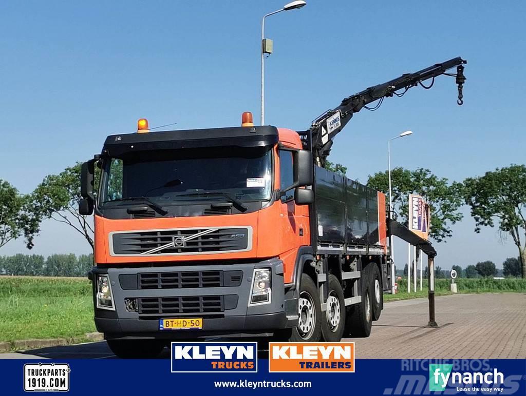 Volvo FM 13.400 8x2 kennis crane Flatbed / Dropside trucks