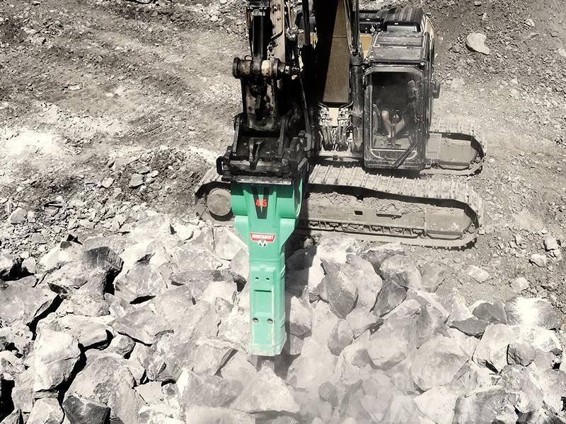 Montabert Hydraulikhammer V45 | Abbruchhammer 27 - 40 t Hydraulic pile hammers
