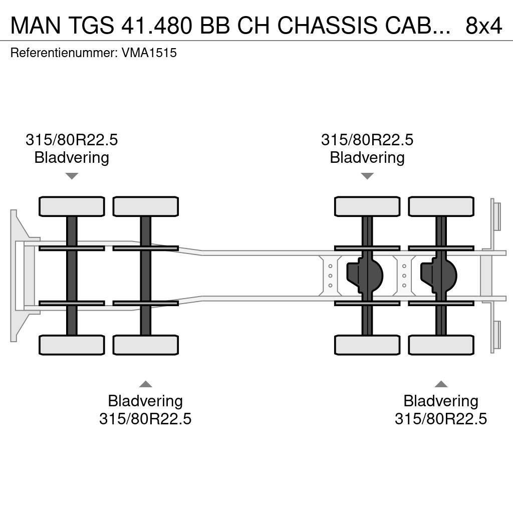 MAN TGS 41.480 BB CH CHASSIS CABIN (4 units) Chassis Cab trucks