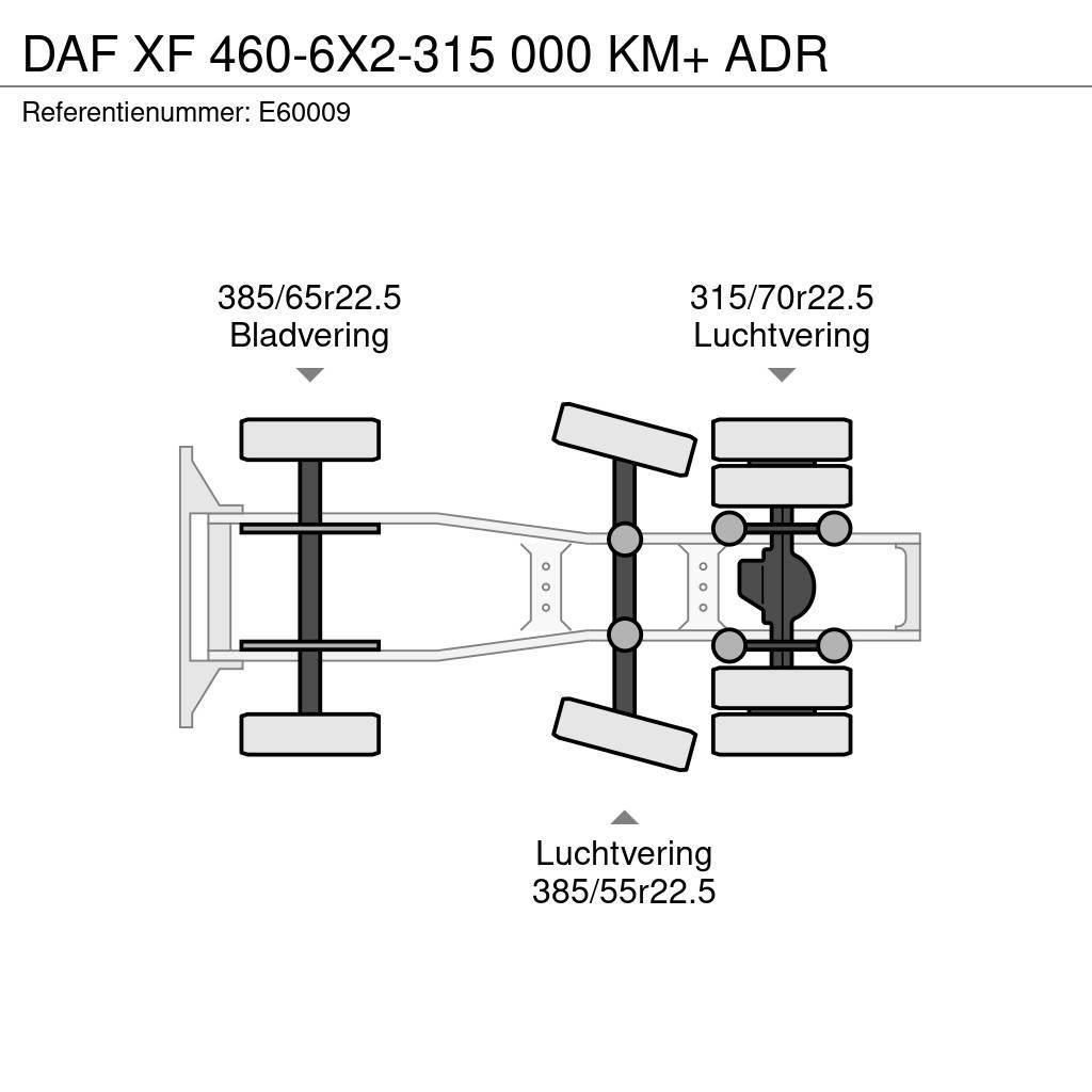 DAF XF 460-6X2-315 000 KM+ ADR Tractor Units