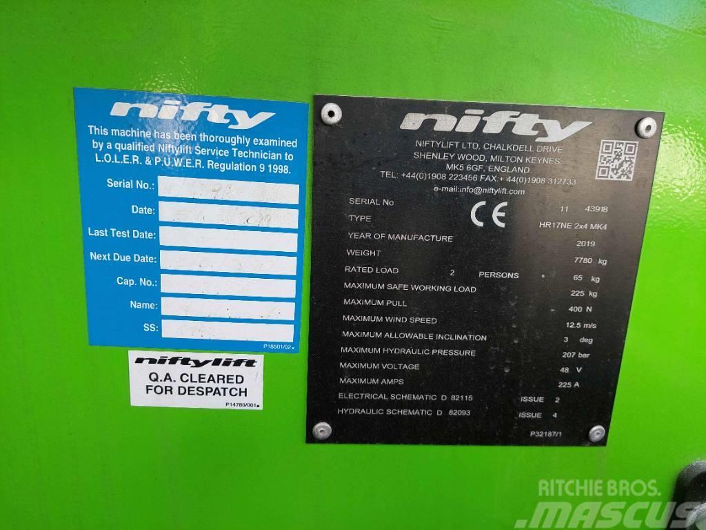 Niftylift HR 17 NE MK4 Articulated boom lifts