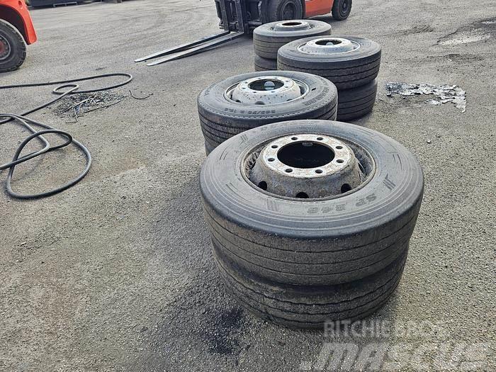  BRIDGETONE AND OTHERS 8 USED TRAILER TIRES  SIZE 2 Other components