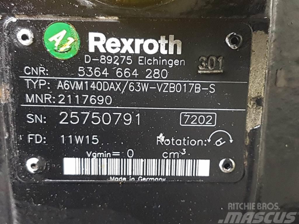 Terex TL210-5364664280-Rexroth A6VM140DAX/63-Drive motor Hydraulics