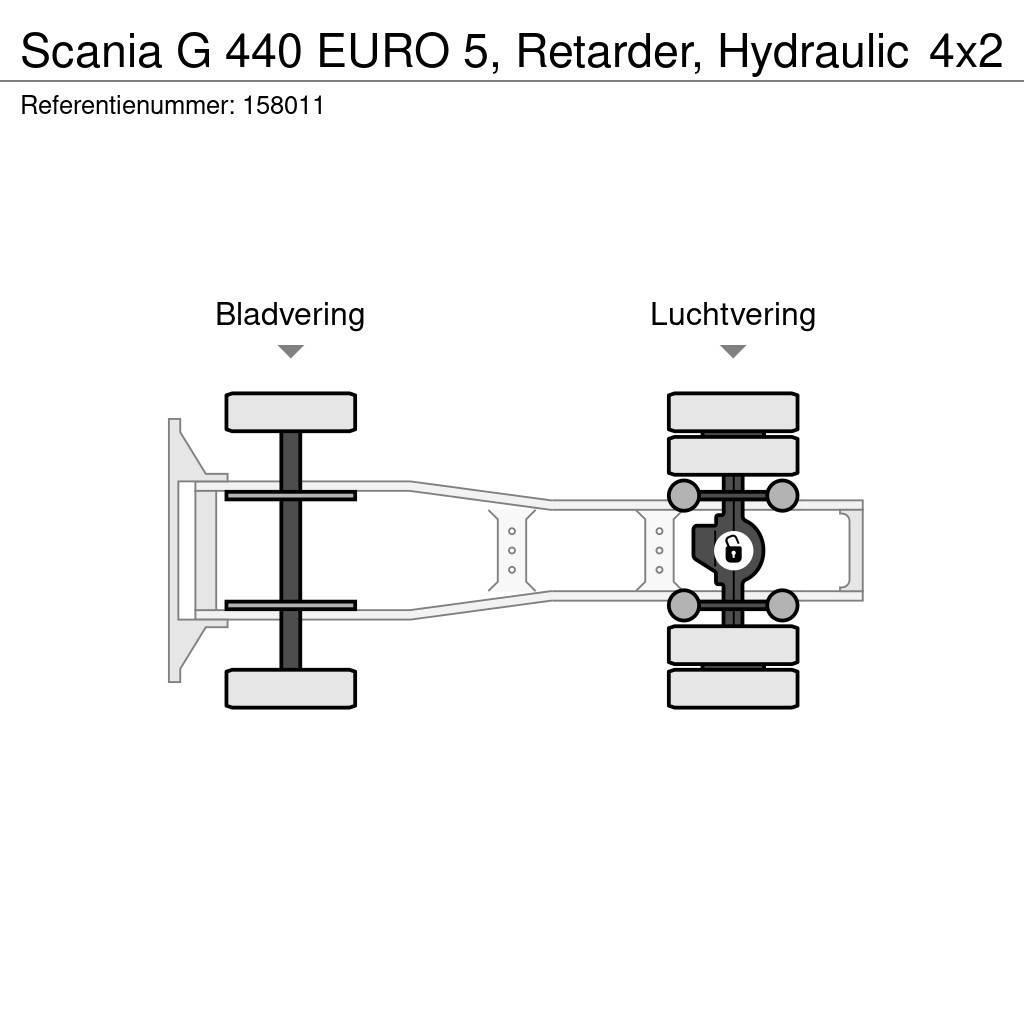 Scania G 440 EURO 5, Retarder, Hydraulic Tractor Units