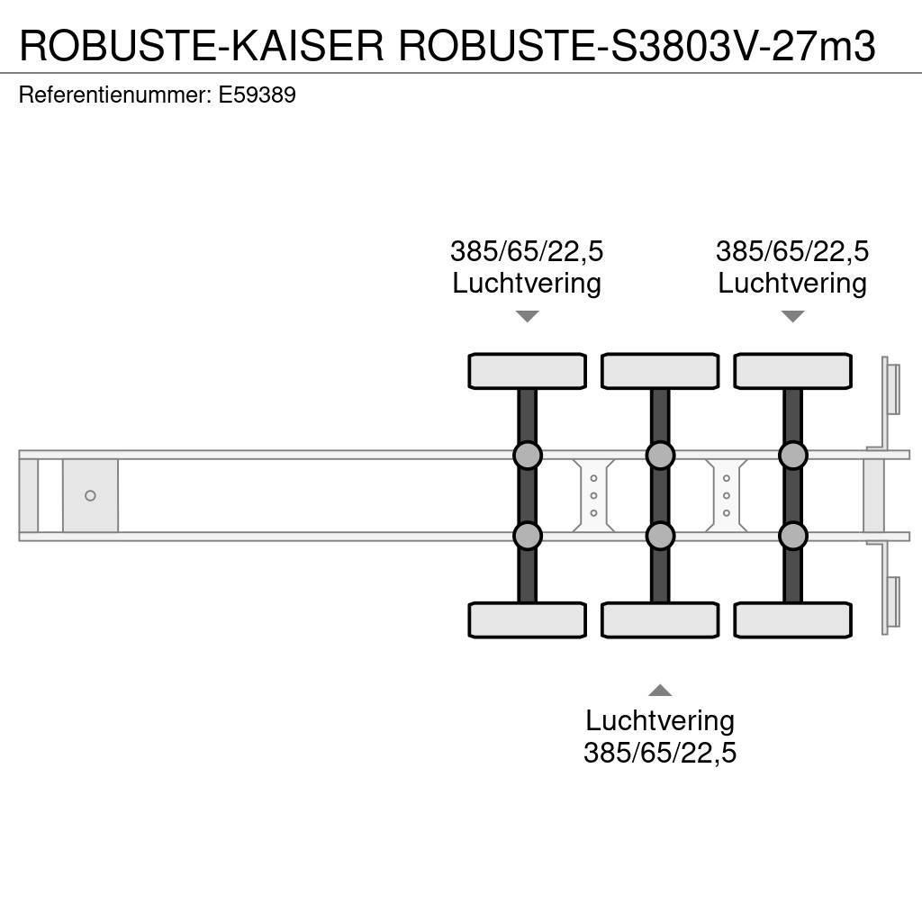  Robuste-Kaiser ROBUSTE-S3803V-27m3 Tipper semi-trailers