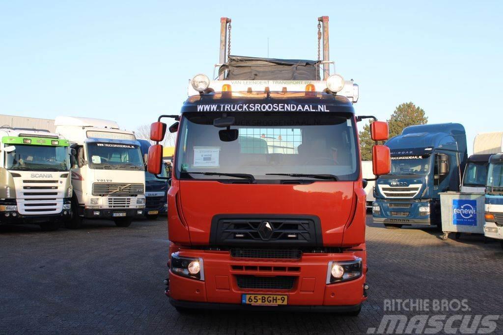 Renault D WIDE 19.280 + full option + REMOTE + EURO 6 HIAB Skip loader trucks