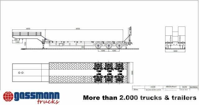  Andere Tieflader-Auflieger Länge 13.150mm, verbrei Low loader-semi-trailers